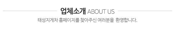 태성지게차_회사소개_제목